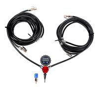 Sistema de inflado de neumáticos de 4 vías con 4 mandriles de aire de flujo cerrado, medidor digital de presión de neumáticos para automóviles, camiones, vehículos todoterreno, compatible con tanques