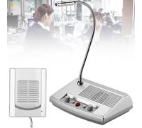 Sistema de intercomunicación de doble vía con micrófono inalámbrico y control de volumen para uso de altavoces en bancos, hospitales, tiendas y oficinas