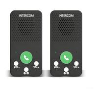 Sistema de intercomunicación inalámbrico para el hogar y la oficina, completo para comunicador de voz bidireccional dúplex con rango de 1000 pies, 8 niveles de volumen y 4 tonos de llamada, batería