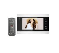 Sistema De Intercomunicación Videoportero IP Inteligente WiFi Inalámbrico 7 Pulgadas con Cámara Timbre Cable 1080P, Compatible Desbloqueo Remoto Gama de Entornos Domésticos(1080P 32G TF Card)