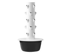 Sistema de jardín de torre hidropónica, kit de cultivo de 5 capas sin suelo para plantas de interior y exterior, diseño impermeable, ideal para hidroponía, fácil de usar, color negro