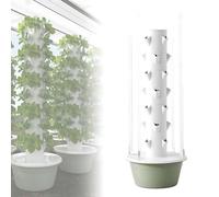 Sistema de Jardín de Torres Hidrópicas con Luces y Bombas LED, Planador Vertical de Ahorro Indoor para Herbs, Crecer 20-36 Plantas, Diseño ABS Desmontable para Balcón Inicio, Fundencias de Jardinería