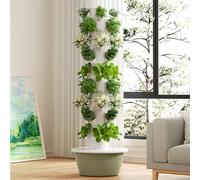 Sistema de Jardín de Torres Hidrópicas con Luces y Bombas LED, Planador Vertical de Ahorro Indoor para Herbs, Crecer 20-36 Plantas, Diseño ABS Desmontable para Balcón Inicio, Fundencias de Jardinería