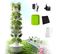 Sistema de jardín hidropónico con bomba y tanque móvil para cultivo de hierbas y verduras en interiores