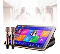 Sistema de karaoke con micrófono, conectividad de PC, función de canto, control de teléfono, pantalla, aplicación, disco duro integrado de 8 TB