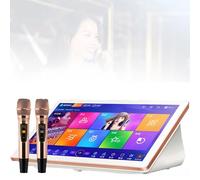 Sistema de karaoke con micrófono inalámbrico, disco duro integrado, soporte 4K para entretenimiento en casa y fiestas