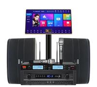 Sistema de karaoke portátil con altavoces duales de 10 pulgadas, 1.1 millones de canciones, soporte multilingüe para entretenimiento en interiores y exteriores