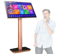 Sistema de karaoke profesional, equipo de karaoke de pantalla táctil capacitiva 4K de alta definición de 22 pulgadas, 27 idiomas, disco duro de 2 TB, reproductor de karaoke KTV para bar, hogar, fiesta