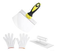 Sistema de la paleta de los yeseros del acero inoxidable, con el apretón de goma para enyesar la renovación de la pared del cemento y los trabajos de baldosas