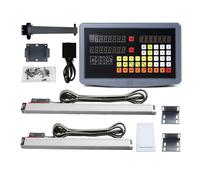 Sistema de lectura digital 2 ejes + 2pcs Encoder lineal Dimensiones escala 200 300 400 500 600 700 800 900mm Kit de pantalla digital para torre(Groen)