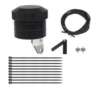 Sistema de lubricador de cadena de aluminio rojo para bicicletas (negro)