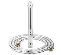 Sistema de manguera y boquilla de enema de ducha con manguera de ducha de mano de 5 pies para kit de limpieza de colon con ducha