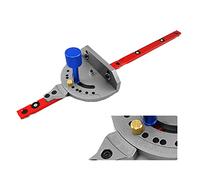 Sistema de medidor de inglete de sierra de mesa con valla de 400 mm de aleación de aluminio antialtas temperaturas, regla de montaje de sierra de inglete, sistema de calibre de inglete con regla de