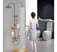 Sistema de mezclador de lluvia digital con cabezal de ducha de mano y boquilla de baño, solución versátil para mejorar el flujo de agua y control