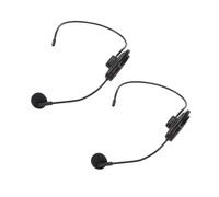 Sistema de Micrófono Inalámbrico, Micrófono Inalámbrico Portátil con Auriculares, Micrófono Recargable para Profesores, Canto, Presentación, Guía Turística
