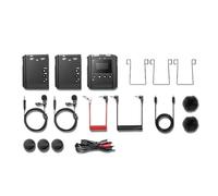 Sistema De Micrófono Inalámbrico Micrófono Lavalier Profesional For Vlog Video DSLR Smartphone Grabación De Entrevistas(UHF kit2)