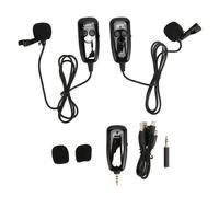 Sistema de micrófono inalámbrico multiusos, audio nítido, canal de frecuencia ajustable, transmisor de petaca recargable para grabación de