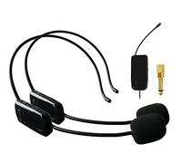 Sistema de micrófono inalámbrico para 2 Personas, micrófono inalámbrico Dual de 2.4 G, Ideal para Altavoces, Amplificador de Voz, Sistema de PA, Profesor, guías turísticos, Instructor de Fitness