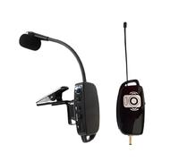 Sistema de micrófono inalámbrico para saxofones, micrófono digital con clip para instrumentos de latón y viento, rango de 164 pies, sistema de recogida universal
