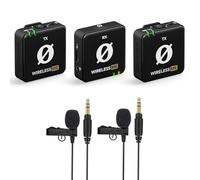 Sistema de micrófono inalámbrico RØDE Wireless ME Dual + 2X micrófono Lavalier GO enchufable + paño de microfibra keepdrum