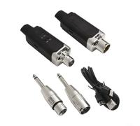 Sistema de micrófono inalámbrico UHF XLR 16CH Auto UHF Sistema de micrófono | Automático para frecuencia, 16 grupos, reconexión de identificación, salida XLR, dinámica y compatible con condensador