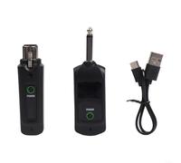 Sistema de micrófono inalámbrico XLR 2 4G con batería de litio recargable, rango de transmisión estable y funcionalidad multidispositivo para artistas (1 en 1)