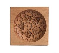 Sistema de moldeo de galletas de madera con funcionalidad de prensa y corte para panaderos que utilizan arcilla de masa o medios de alimentos blandos (cápsula)