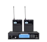 Sistema De Monitoreo De Monitor En El Oído Inalámbrico De Banda UHF De Frecuencia Ajustable Adecuado For Presentaciones En Vivo(B)
