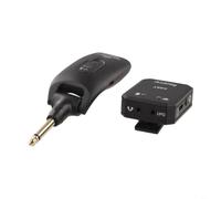 Sistema de monitoreo digital inalámbrico en el oído con transmisor de baja latencia para guitarra y bajo, teclado en vivo, sesión de práctica, color negro