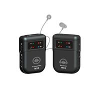 Sistema de Monitorización Intraauditiva Inalámbrica M5S Sistema IEM Inalámbrico de 2,4 G Monitor de Escenario para Estudio, Ensayo de Banda,