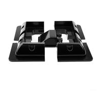 Sistema de montaje de panel solar para caravanas y barcos, kit de 5 piezas, sin taladro, material resistente a los rayos UV (negro)