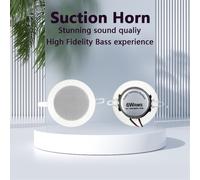 Sistema de música de fondo para baño con altavoz de techo pasivo de 3 pulgadas, 8 ohmios y 6 W, resistente a la humedad y con calidad de sonido.