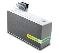 Sistema de música Pure Evoke Home All-In-One para el hogar (Radio Dab+/UKW, Radio por Internet, Podcasts, Spotify Connect, Bluetooth, CD y un Potente Sonido estéreo de 100 vatios), Blanco algodón