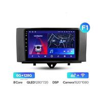 Sistema de navegación por vídeo con reproducción de coche. Para Benz Para Smart Fortwo 2 2010-2015 Radio para coche Reproductor multimedia de vídeo Navegación GPS Android Sin 2di(10smart CC2p 128G-F1)