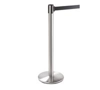 Sistema de orientación de personas poste de acero inoxidable, altura 968 mm