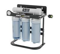 Sistema de ósmosis inversa ARKA myAQUA 400 - hasta 400 l/día con Bomba de presión - Elimina 99 % de Sales y contaminantes - Agua Pura para acuarios y hogar - Kit Completo con TDS y manómetro