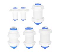 Sistema de ósmosis inversa mamparo recto igual 1/4 "3/8" OD conexión de manguera acoplamiento RO agua conector rápido de plástico(1l4-1l4)