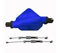 Sistema de palanca de acrobacias de cable de embrague de motocicleta con construcción de aluminio CNC y cable más largo para un acoplamiento fiable del embrague en todas las motocicletas (azul)