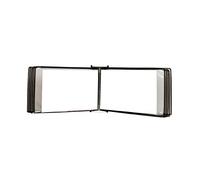 Sistema de paneles de exposición de pared, Soporte for exhibición de libros con tapa for carteles A4 montado en la pared, 20 bolsillos, multicolor, 13 x 9 3, pulgadas(Black)