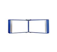 Sistema de paneles de exposición de pared, Soporte for exhibición de libros con tapa for carteles A4 montado en la pared, 20 bolsillos, multicolor, 13 x 9 3, pulgadas(Blue)