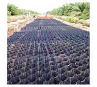 Sistema de pavimentación de nido de abeja, estabilizador de grava permeable, plegable, evolutiva con agujeros, tapete de estabilización de césped para jardín, patio, entrada, 2.1 x 2.7 m (23 x 26.5