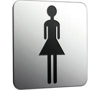 Sistema de placa de puerta Emco 2 cromo para mujer