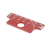 Sistema de plantilla de perforación de calibre de estante, plantilla de ubicación de bisagra de aluminio con mangas de acero para puertas de gabinete de cocina, 3 distancias de agujero, 223 x 160 mm