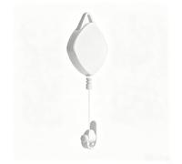 Sistema de polea retráctil de montaje en techo para índice de válvula para HTC Vive, soporte de cable de reducción de ruido con rebote automático, configuración gratuita, blanco (1 unidad)