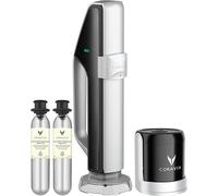 Sistema de preservación de vino espumoso Coravin - Conserva el vino durante 4 semanas - Ahorrador de vino para vino espumoso - con cápsulas puras de gas CO2 espumoso - para champán y otros vinos