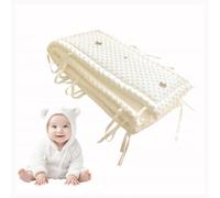 Sistema De Protección, Suave,Fibra De Poliéster Tiras De Borde Fijo Fácil De Instalar,Lavable Barrera del Sueño para Decorar Habitaciones,70x28cm