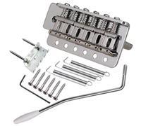 Sistema de puente de trémolo para guitarra eléctrica con base gruesa para espaciado de cuerdas, piezas de repuesto, juego completo chapado