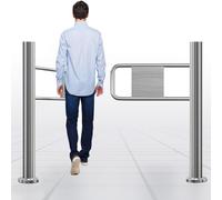 Sistema de puerta automática de un solo columpio dispositivo de entrada/salida seguro para escuelas, tiendas, hospitales, puerta doble y media, solución de acceso de 150 cm de ancho