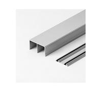 Sistema de puerta corrediza de armario de triple pista, kit de repuesto de rueda para armario y puertas de granero, 130 cm, color gris
