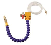 Sistema de pulverización de lubricación de refrigerante atomizado para fresadora de torno CNC, entrada de aire de 8 mm, junta de 5 mm, tubo de poliuretano de 0,5 m, con válvula de retención y control